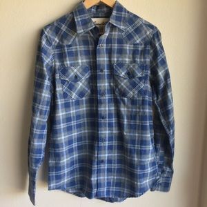 🌊 Coastal Brand Blue Plaid Flannel